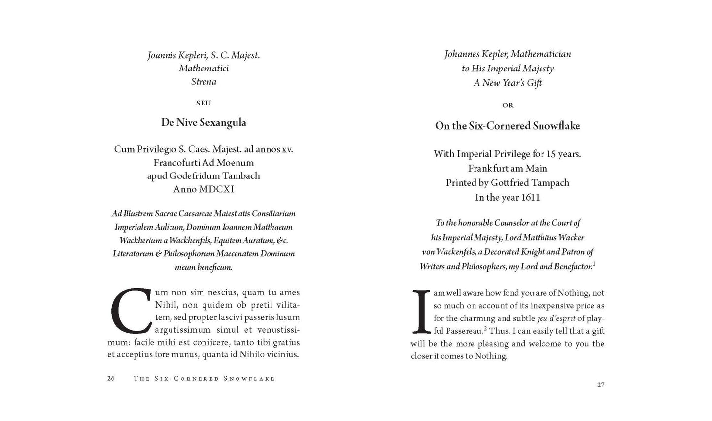 The Six-Cornered Snowflake