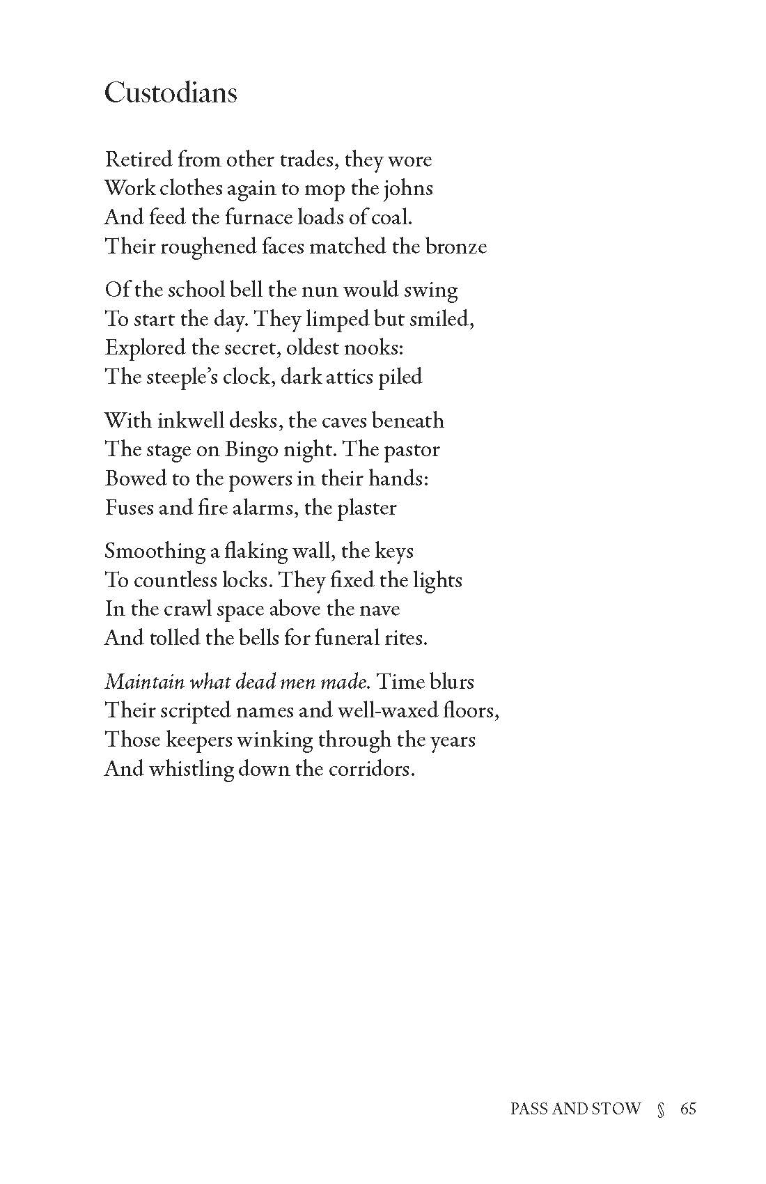 Pass and Stow: Poems